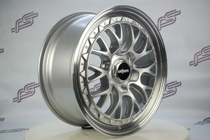 Rodas Rotiform LS-R Prata Borda Diamantada 5x112 - 19x8,5 aro 19 tala 8,5