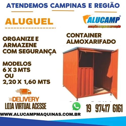 Locação Container almoxarifado para obras