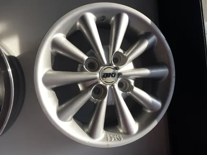 Roda aro 13 Brw Palito Prata Fiat palio jogo 4x99