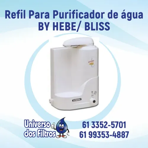 Refil Filtro P/ Purificador De Água Europa Hf By Hebe, Bliss