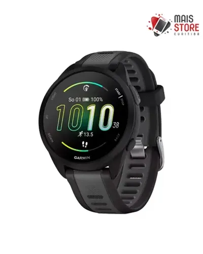 Relógio Garmin Forerunner 165 -Basic - Black/Slate Gray - 010-02863-20 (Novo/Lacrado)