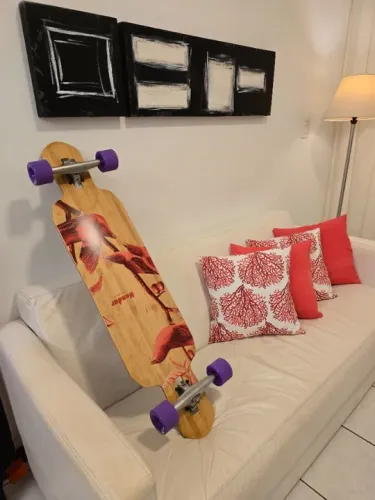 Longboard (novo) - Trucks gullwing Charger - Shape Maple - Orangtang - Redbonnes RED 