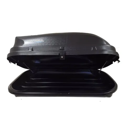 Bagageiro de teto maleiro com chave Motobul 510 litros preto