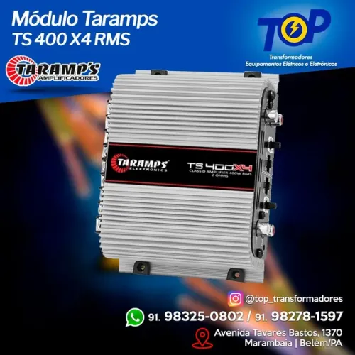Amplificador taramps Ts 400x4 som automotivo 