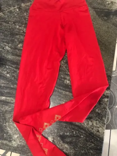 Calça legging vermelha (PP/P)