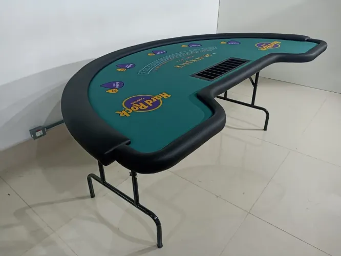 Mesa cassino hard rock blackjack poker perfeita