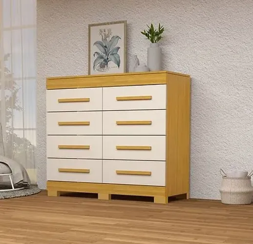 Comoda Nalu 8 Gavetas, 100% MDF - ACP