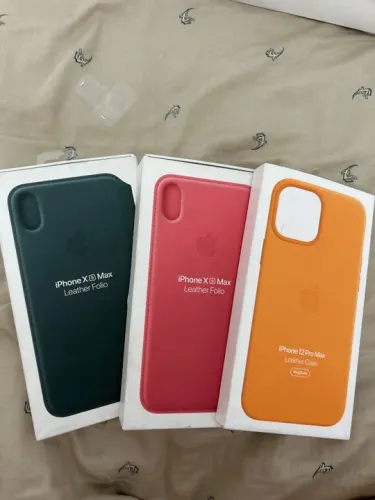 Capas de Couro para iPhone Xs Max e iPhone 12 Pro Max