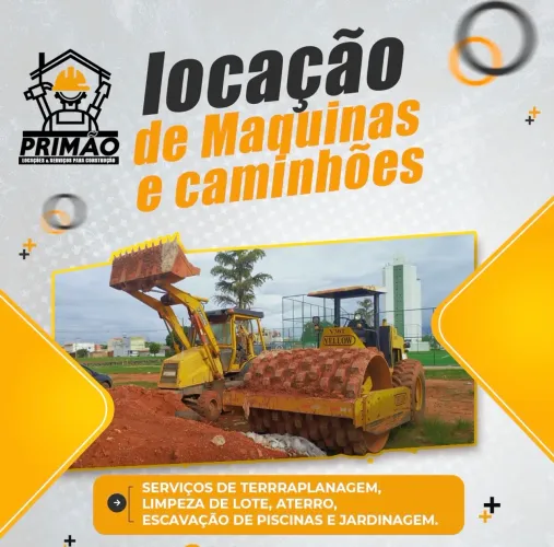 LOCAÇÃO DE MÁQUINAS: TERRAPLENAGEM, DEMOLIÇÕES, ESCAVAÇÕES E LIMPEZA DE TERRENOS
