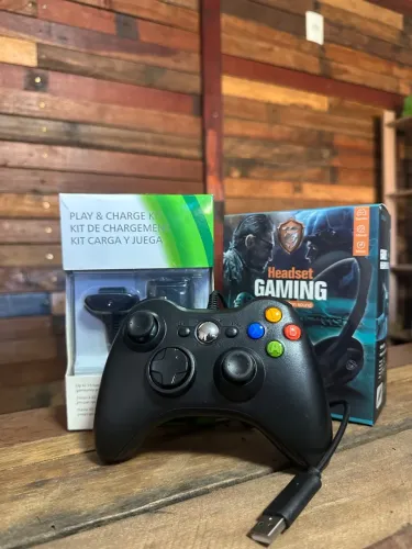 Controle Xbox 360 PC TV com fio Gaming Diversos ENTREGAMOS COM GARANTIA