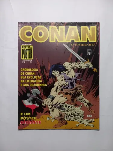 Revista Poster Conan O Barbaro 2 Editora Abril 1993 Excelente