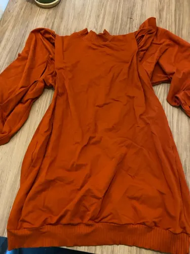 Vestido manga Longa moletom Farm- P