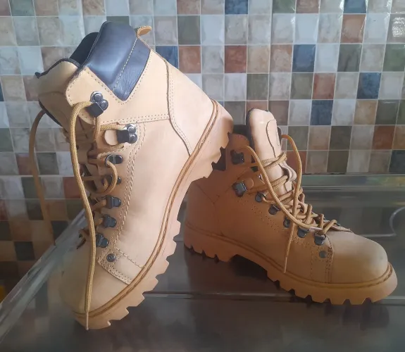 Bota West Coast Unissex Couro Worker Classic | Yellow Coffee
