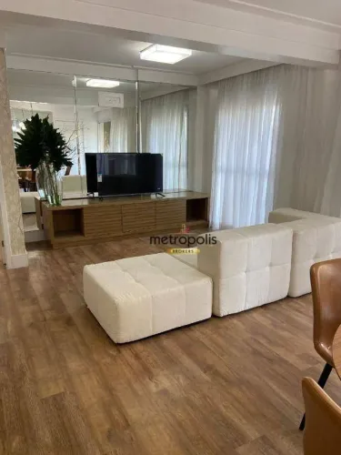 Apartamento com 3 dormitórios para alugar, 106 m² por R$ 6.400,00/mês - Casa Branca - Sant