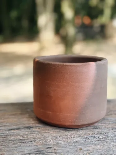 Vaso terracota queimado 