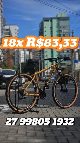Bicicleta Aro 29 MTB 21v com Cabeamento Interno SOMOS LOJA ENTREGAMOS NOTA COM GARANTIA