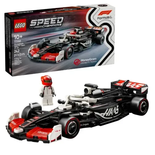Lego MoneyGram Haas F1 Team VF-24, Speed Champions, 77250 | Faça Uma Coleção Em Seu Quarto