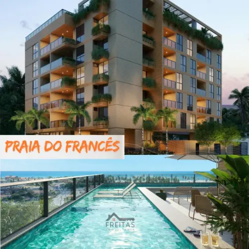 * Praia do Francês - Apartamento 2 e 3 quartos - Sunset Residence, Piscina panoramica