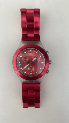 Relógio Swatch Vermelho Cronógrafo