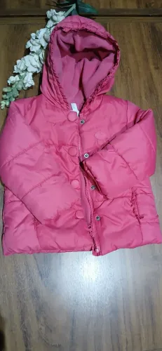 Jaqueta Rosa Infantil com Capuz
