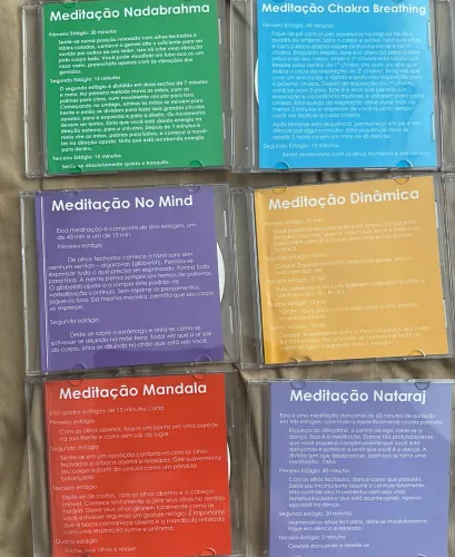 6 CDs de meditação guiada 