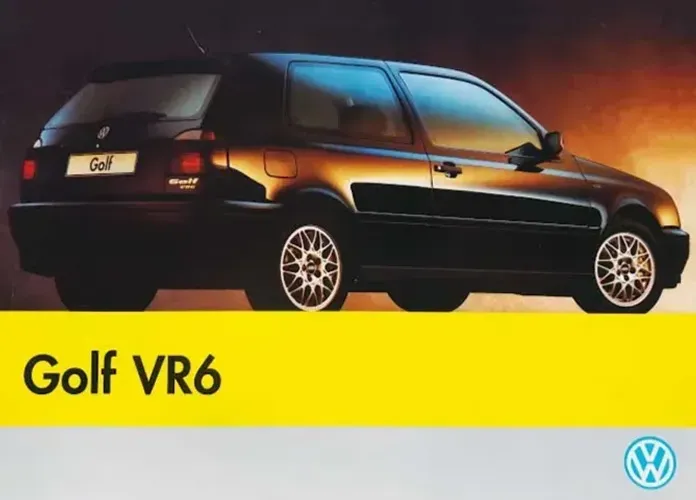 VW Golf VR6 MK3 1995 - Catálogo, folder original 