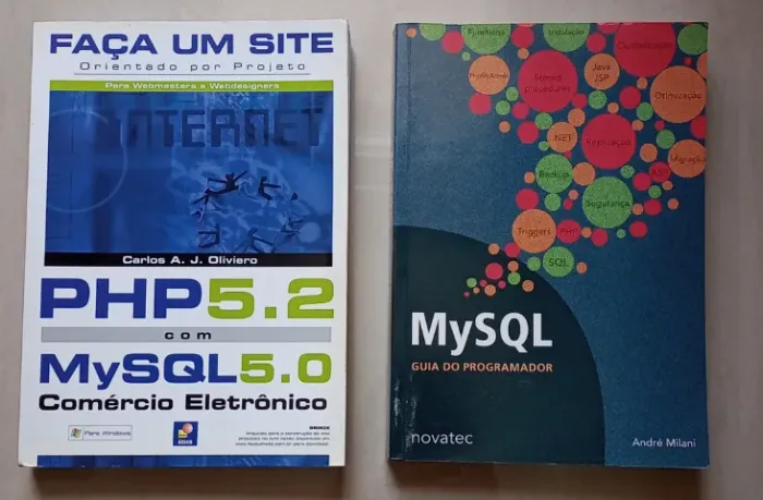 Livros PHP Faça um Site e MySQL Guia do Programador