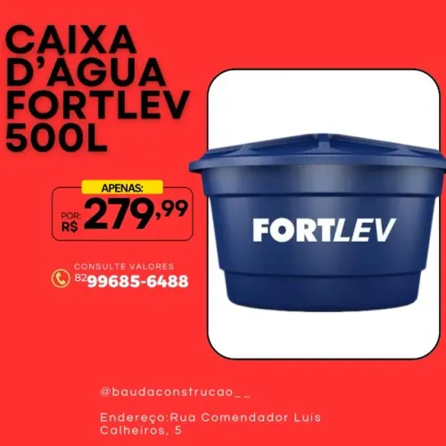 CAIXA D?ÁGUA FORTLEV 500L