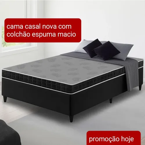 Cama casal em 3 X $280.00 cartão crédito novo promoção