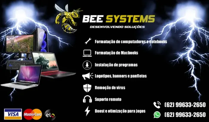 Venda de jogos, formatação de computadores, notebook e Macbook