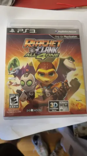 Jogo Ratchet & Clank All 4 One PS3 Mídia Física Original Impecável Usado