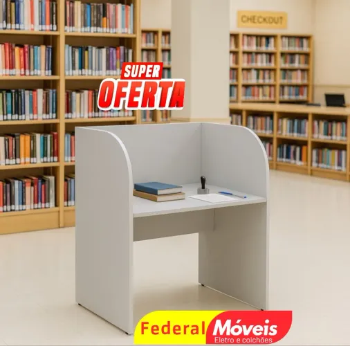 Escrivaninha de Atendimento 1,16x0,83 - Ótima durabilidade!