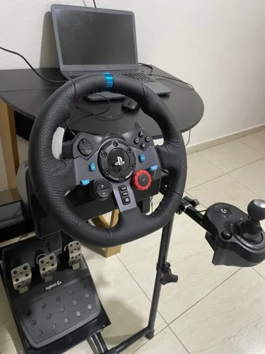 Cockpit Logitech G29 COMPLETO - Volante, Pedais, Câmbio + Estrutura!