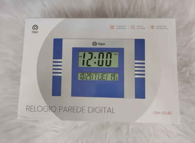 Relógio de Parede Digital Oasis OIH-6240
