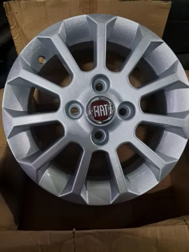 Roda de liga leve Fiat Uno aro 13 Prata 4x98 novas 