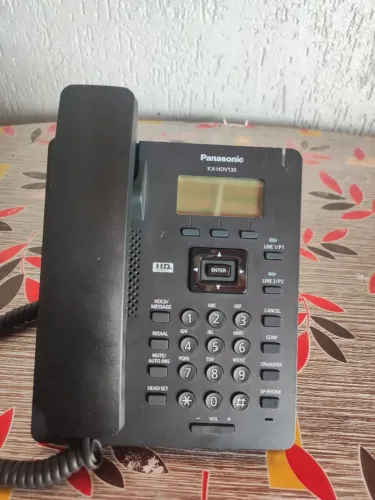 Telefone IP Panasonic KX- HDV130X Preto