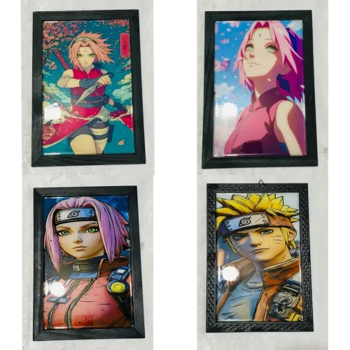 Quadros Decorativos Naruto e Sakura