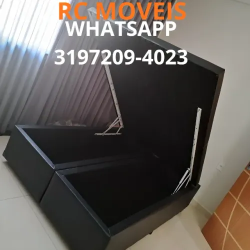 Cama Box Casal com Baú Bipartido 1.38x1.88 - Qualidade e Durabilidade