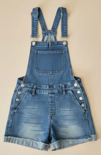 Jardineira Macacão Short Shein