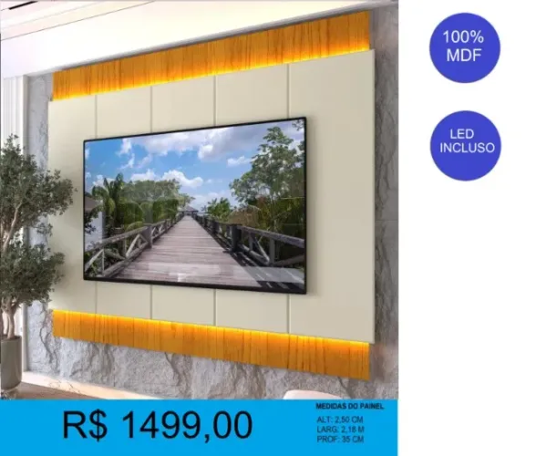 Painel de tv - parcelamos sem juros - poucas unidades