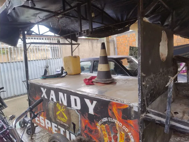 Carrinho para churrasquinho 