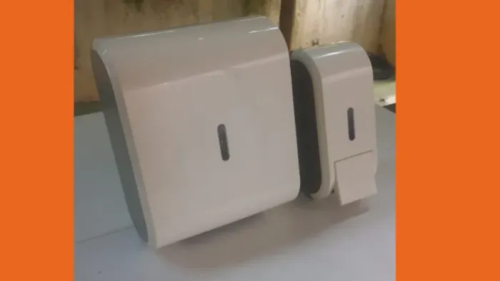 Porta Papel Toalha Interfolha + Saboneteira Liquido Branco