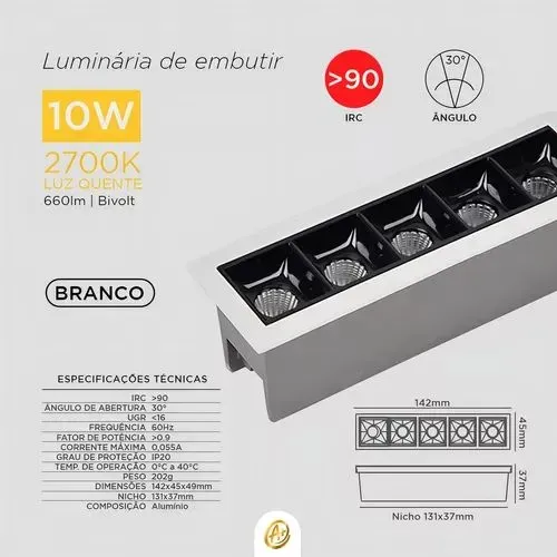 Spot Pico LED Várias Potência sobrepor e embutir