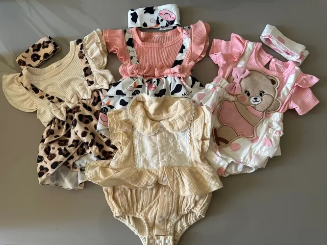 Body menina 0-3 meses