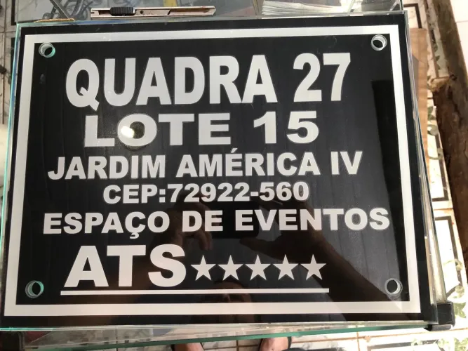 Placa de endereço entrega grátis águas lindas