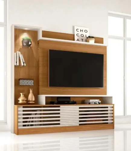 Excelente Estante Home Frizz Prime Naturale/Off White Nova e Ótimo acabamento 