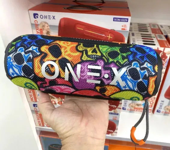 Caixa de Som Bluetooth 14W com FM, TF, Usb e Aux Onex Som-0229