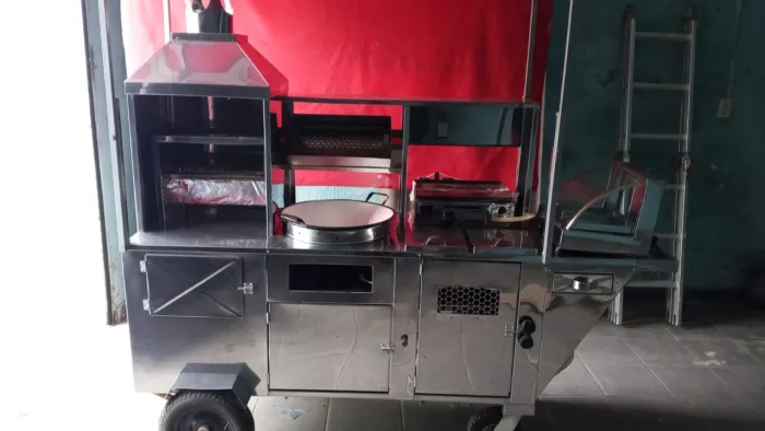 Carrinho para lanches completo
