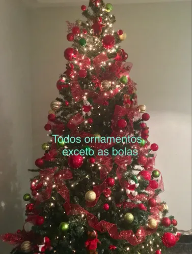 Enfeites de arvore de natal ursinhos e fitas