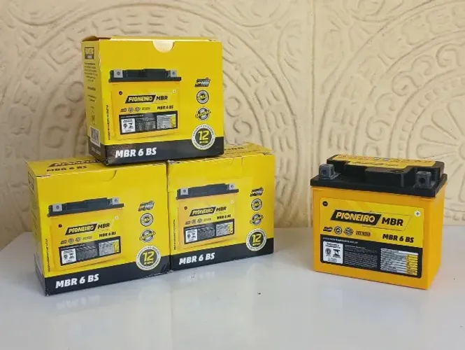 Bateria Moto Pioneiro Mbr 6 Bs 12v 6ah